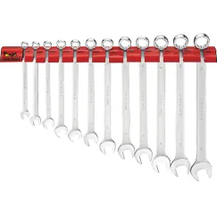 12 Piece Long Combination Spanner Set (Wallrack)